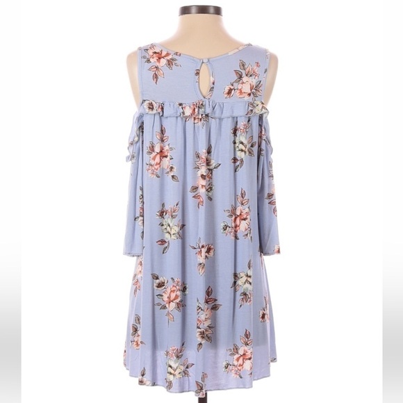 Altar’d State 3/4 sleeve dress in dusty blue - Picture 2 of 5